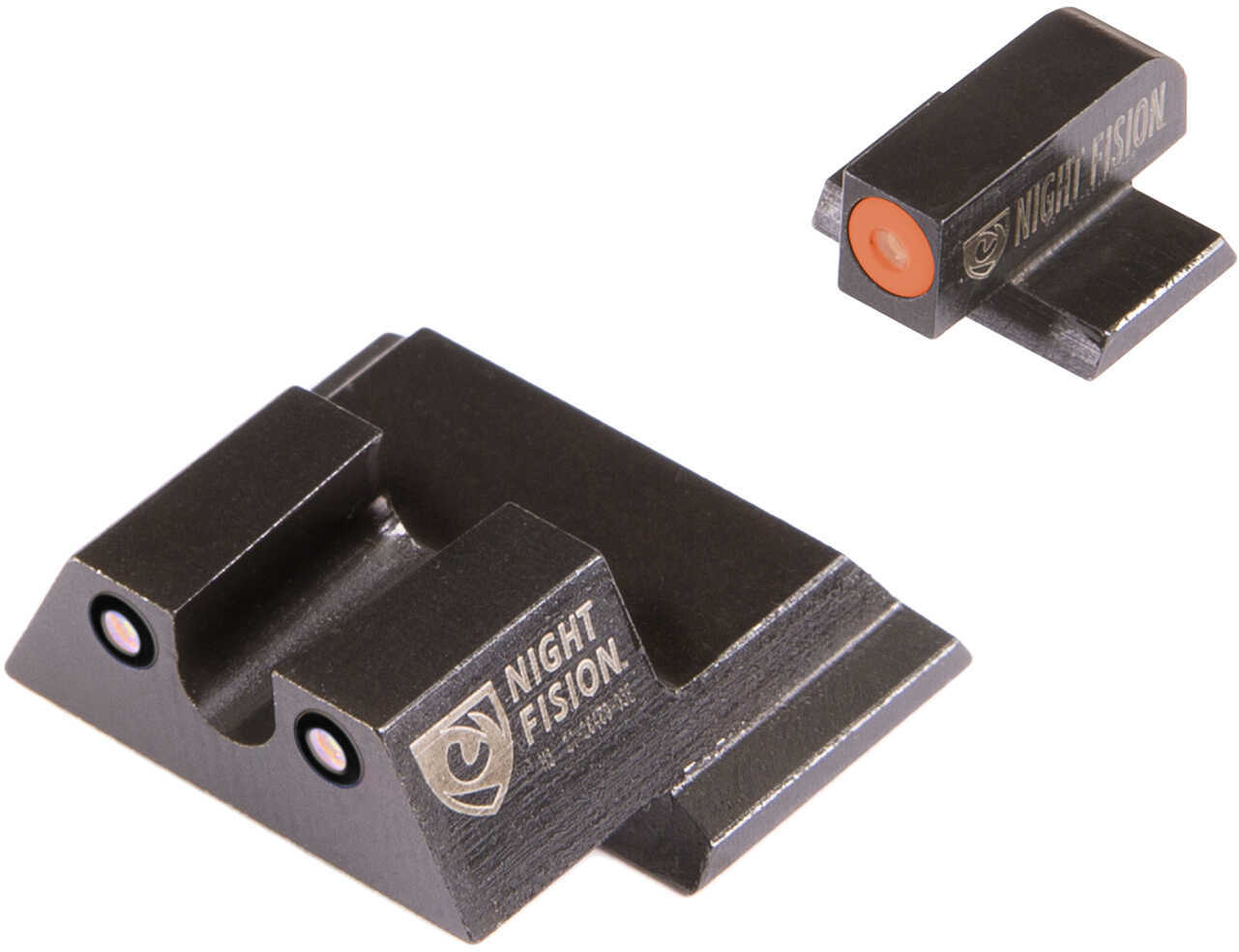 Night Fision Perfect Dot Sight Set Orange Front Black Rear For S&W M&P Shield
