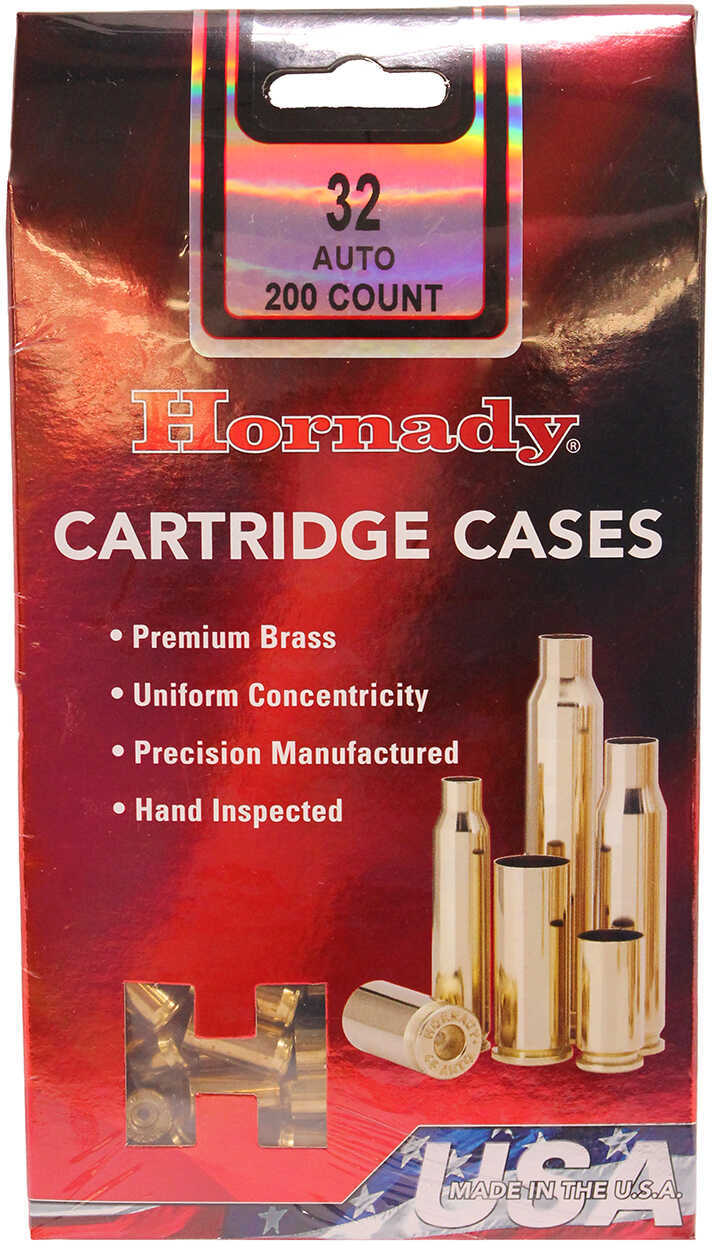 Hornady 87055 Unprimed Cases 32 Automatic Colt Pistol (ACP) 200/Box