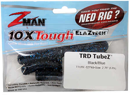 ZMAN FINESSE TRD TUBEZ 6PK BLK/BLU