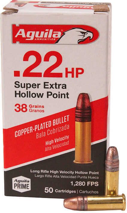 Aguila Super Extra Rimfire Ammunition .22 LR 38 Gr CPHP 1280 Fps 50/ct