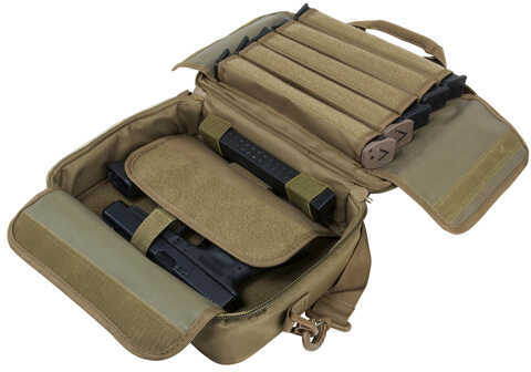 NCStar CPDX2971T Double Pistol Range Bag Case Tan