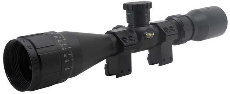 BSA Optics Sweet 17 Rimfire Scope 3-12X40mm 1" Maintube 30/30 Duplex Reticle Black Designed for 17 HMR 17-312X40AOWRTB
