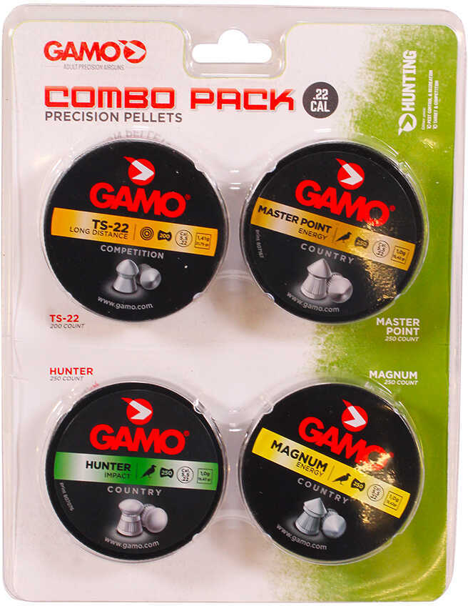 Gamo Combo Pack Precision Pellets .22 (TS-22 Master Point Hunter Magnum) Blister Card 950/Pack 63209295554