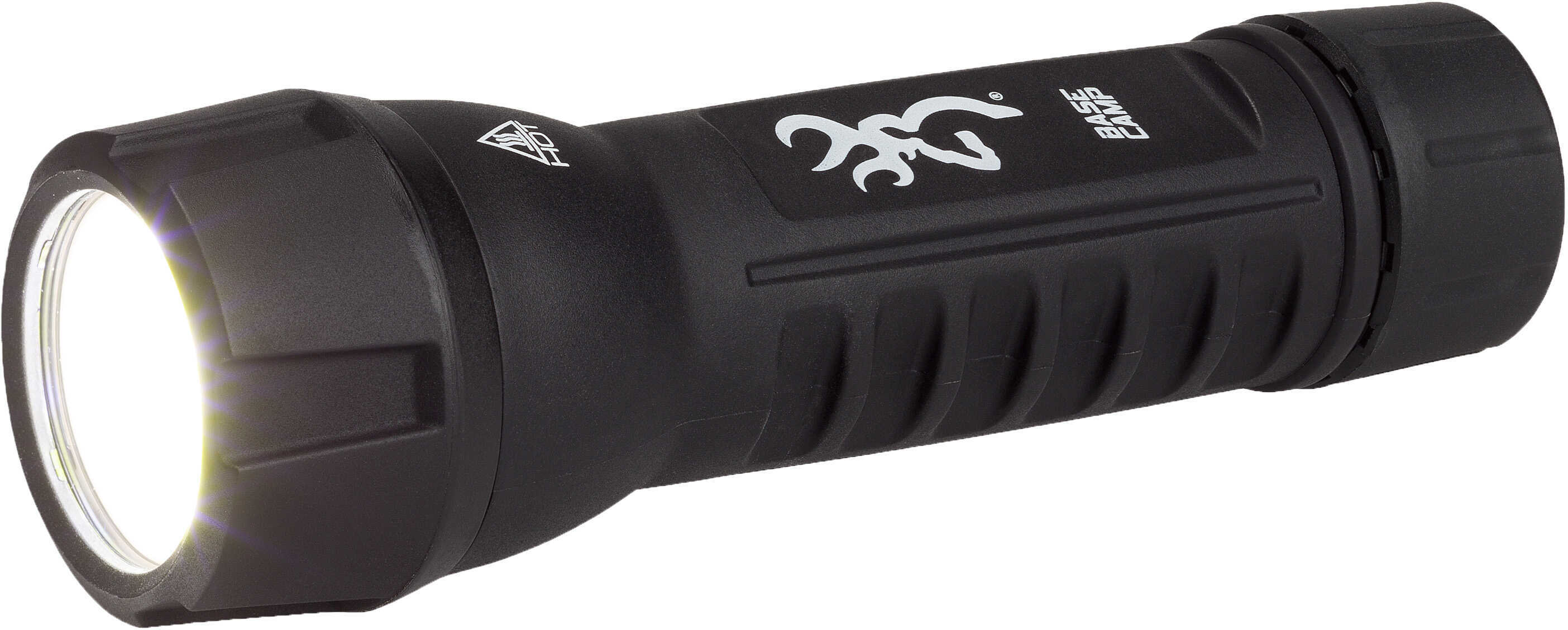 Browning 3713317 Base Camp Pro Hunter Flashlight 19-505 Lumens AAA (3) Included Battery Black