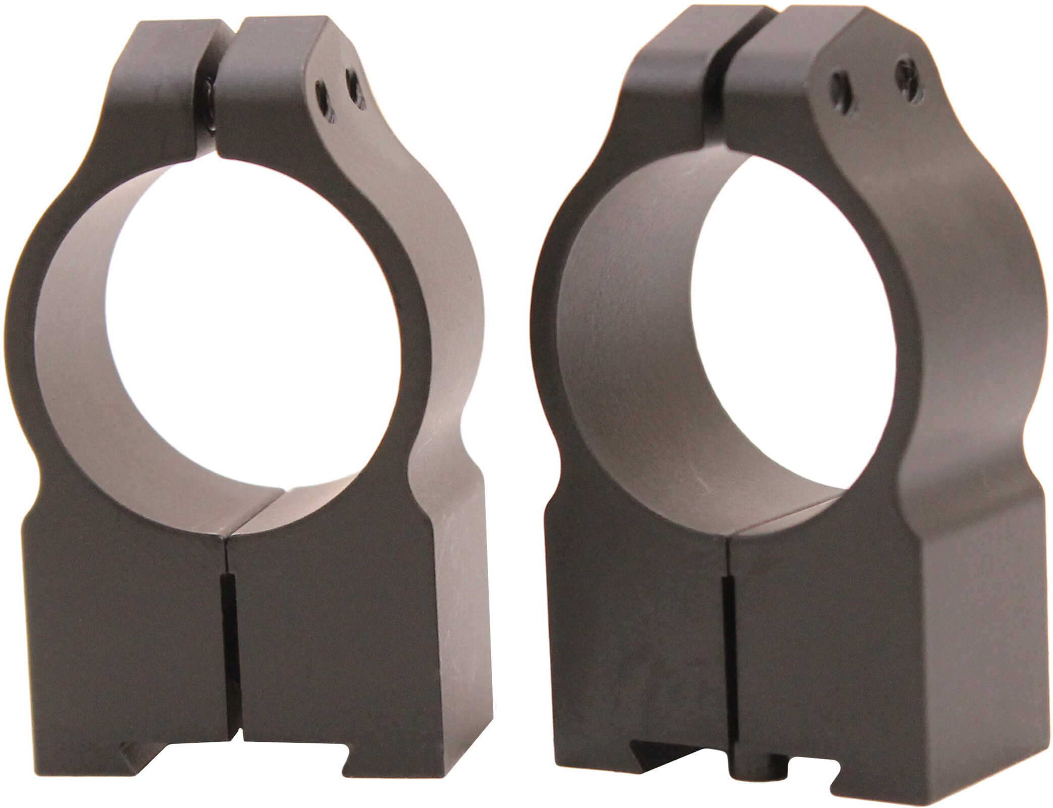 Warne Scope Mounts Permanent Attached Fixed Ring Set Fits Tikka Grooved Receiver 1" High Matte Finish 2TM