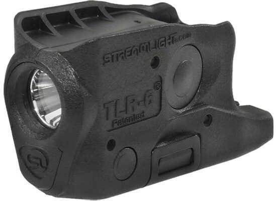 Streamlight 69282 TLR-6 Weapon Light fits Glock 26/27/33 White LED 100 Lumens 1/3N Lithium Battery Black Polymer No Lase