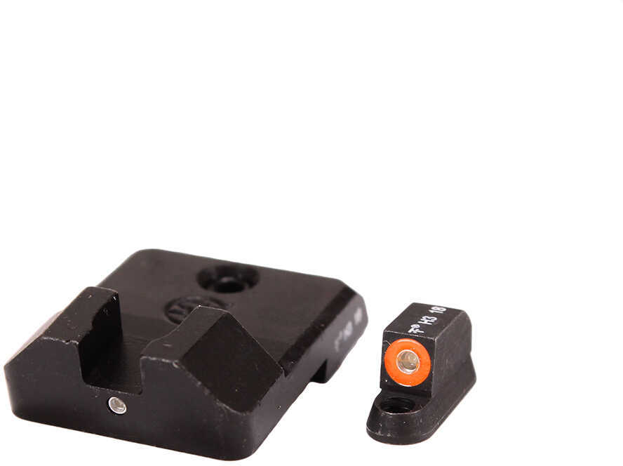 XS Sight Systems F8 Night Sights CZ P10 Green Tritium Front with Orange Ring/Green Rear