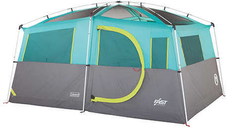 Coleman Tenaya Lake Lighted 8 Person Cabin Tent - Teal/Gray
