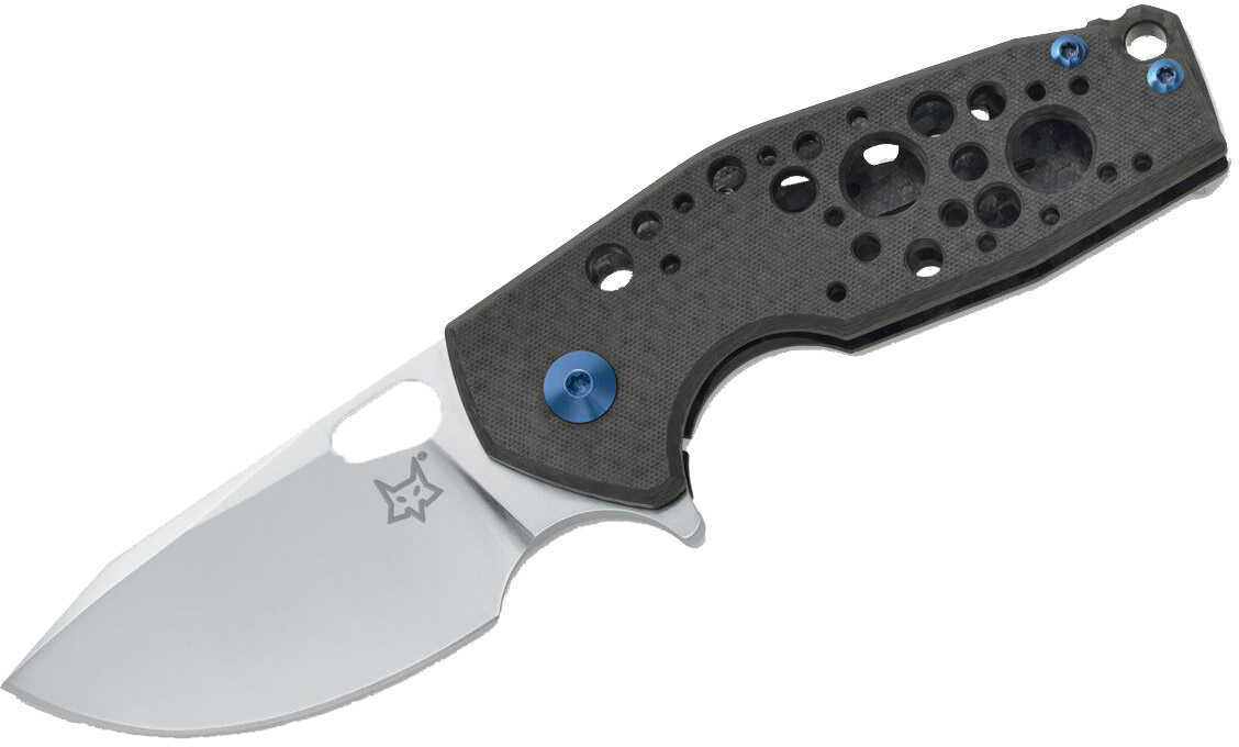 Fox Knives is keeping things stylish with the Jesper Voxnaes-designed Suru frame lock flipper. The blackened stonewash finish on the blade looks fantastic against the black anodized and weathered fini...