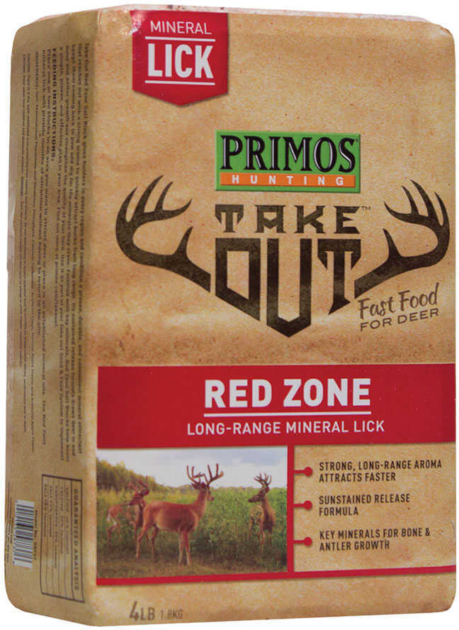 Primos Take Out Red Zone Mineral Lick 4lb Block-img-1
