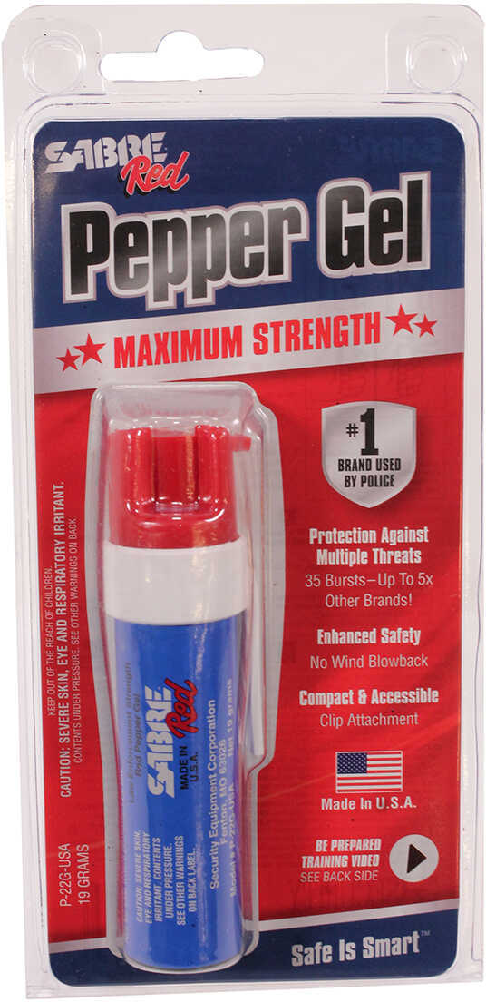 Sabre USA Pepper Gel Pocket Unit w/Clip Red/White/Blue P-22G-USA