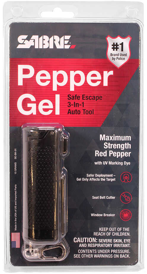 Sabre Red Safe Escape 3-in-1 Automotive Tool Black Model: SE-BK-01