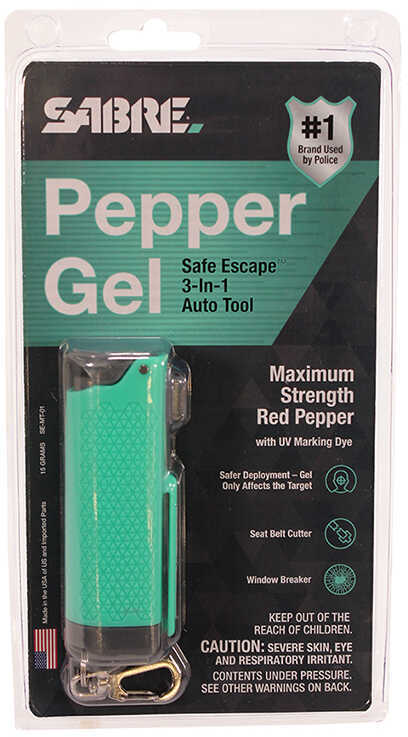 Sabre Pepper Gel Belt Clutter Window Breaker - Mint
