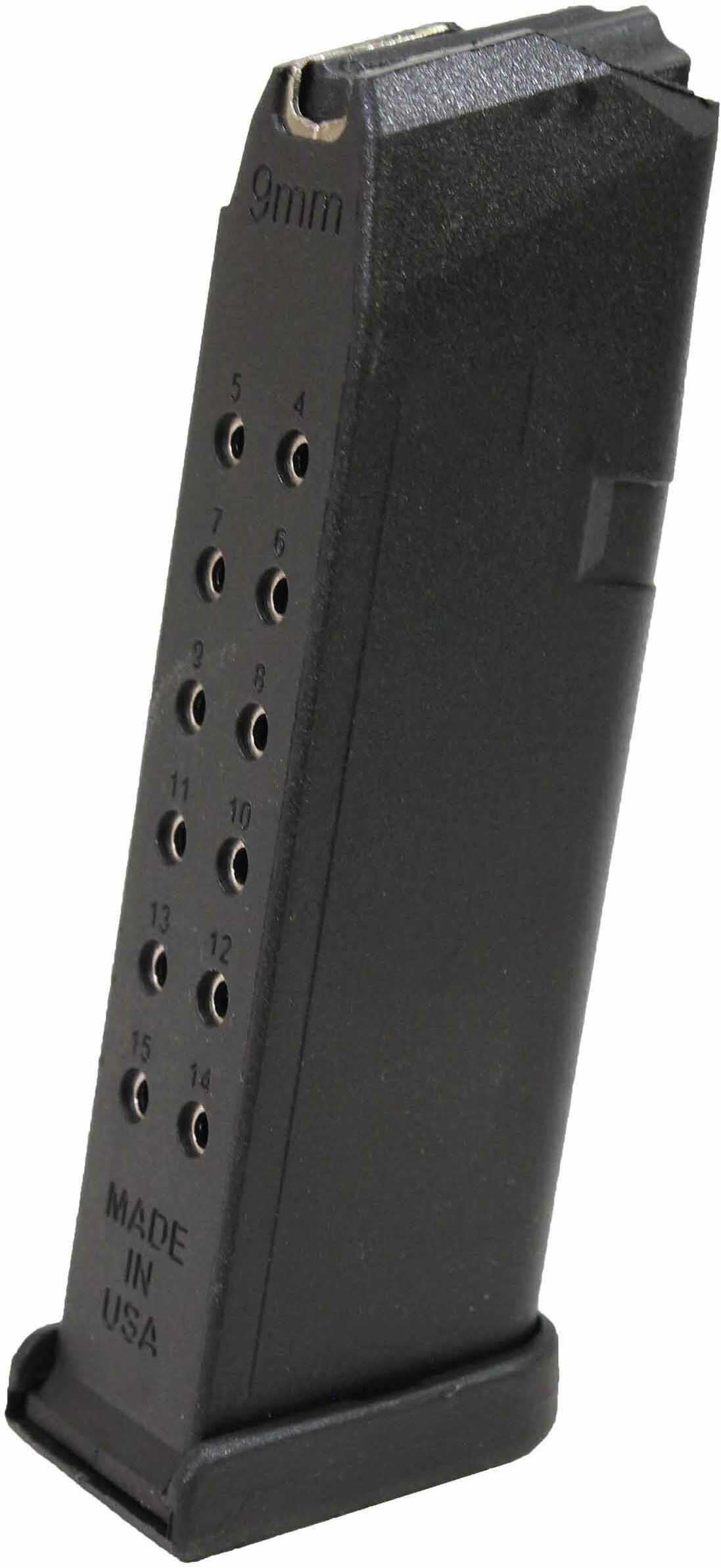 Promag for Glock 19 Mag 15Rd Black Polymer GLK-A10