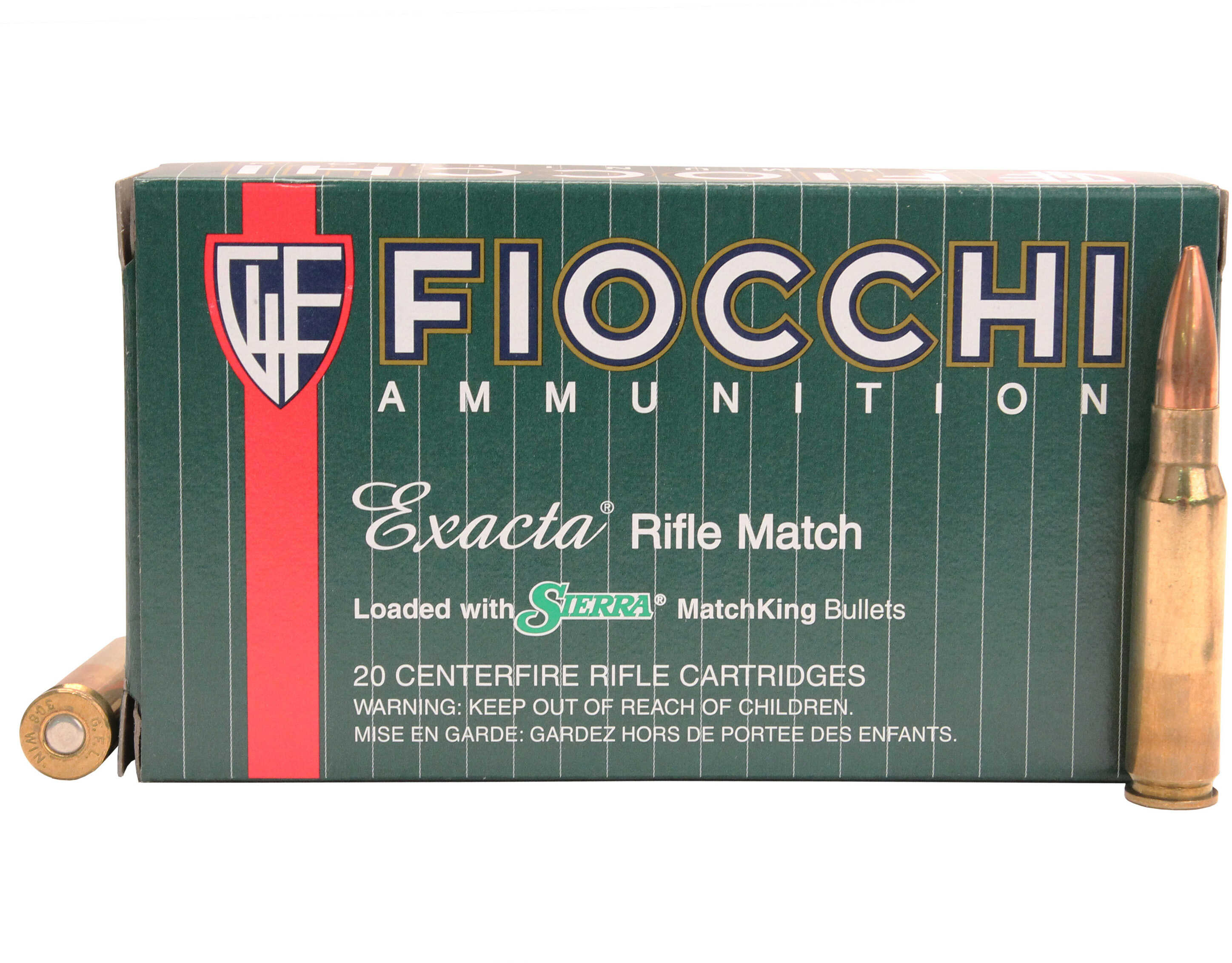 Fiocchi Hyperformance Matchking Rifle Ammunition .308 Win. 175 Gr HPBT 2595 Fps 20/ct
