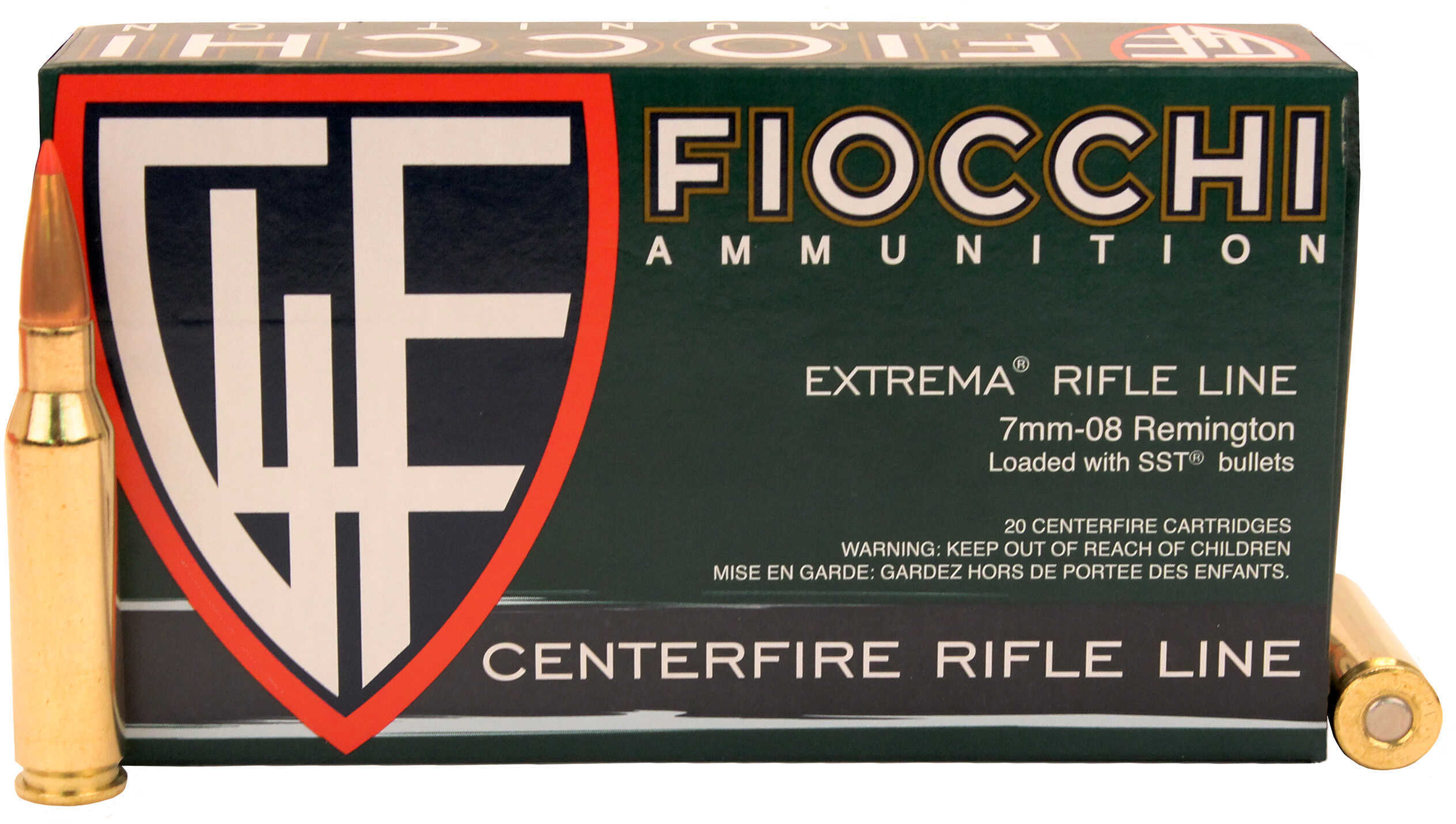 Fiocchi Hyperformance Hunt Rifle Ammo 7mm-08 Rem. 139 gr. SST 20 rd. Model: 7MM08HSA