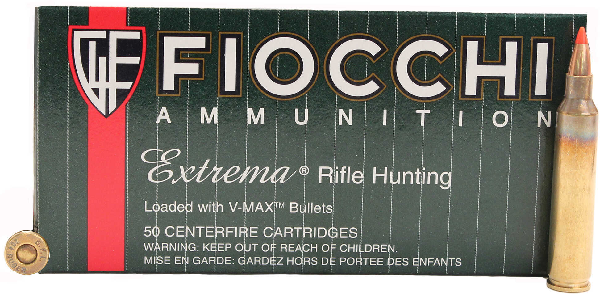 Fiocchi FXT Centerfire Rifle Ammo 204 Ruger 40 gr. V-Max 50 rd. Model: 204HVB