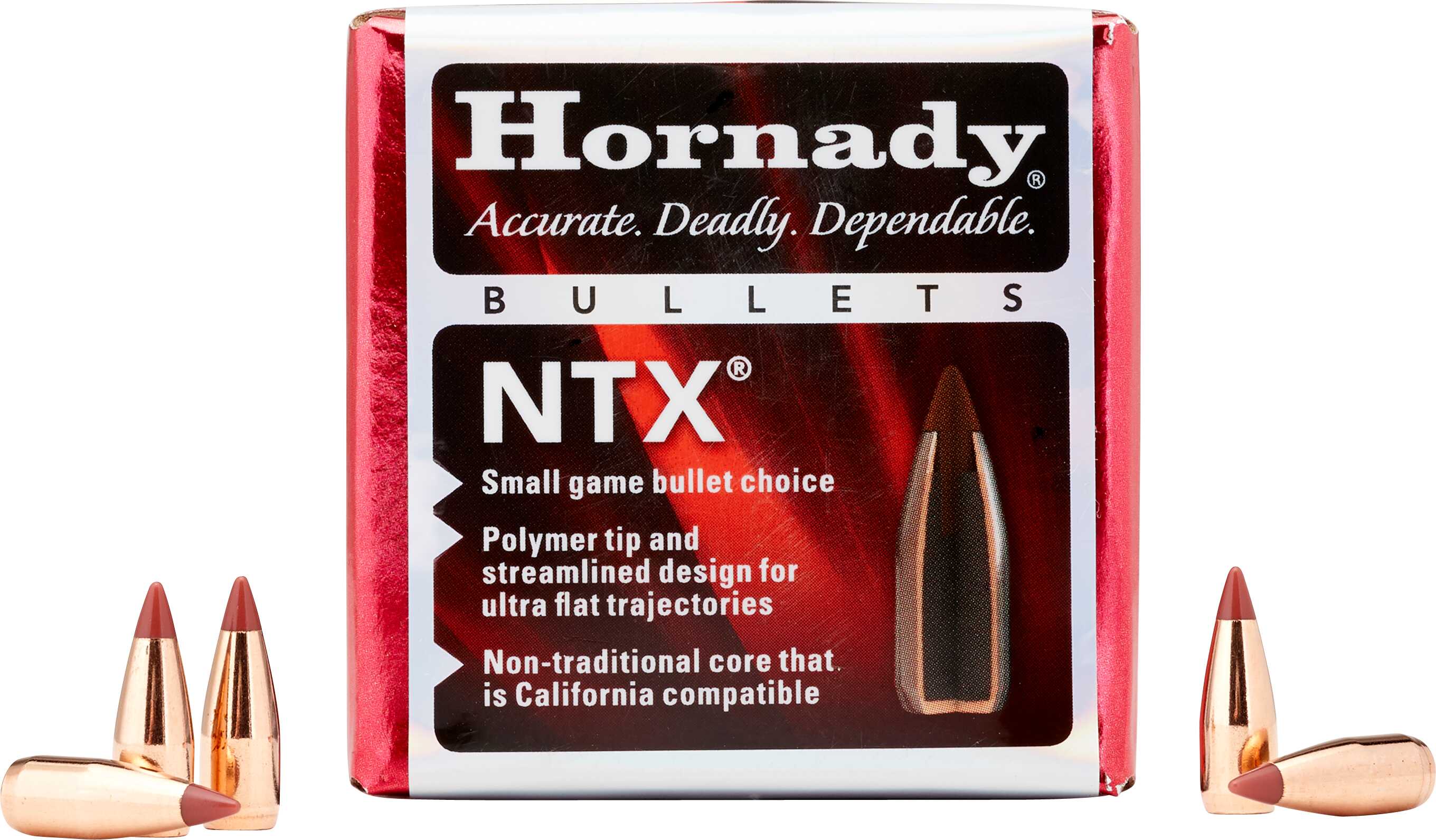 Hornady Lead Free 17 Caliber 15.5gr NTX Bulllets 100 Per Box