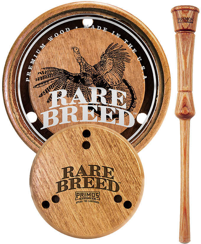 Primos PS2903 Rare Breed Wood Grain Wild Turkey Hand Glass Pot Call