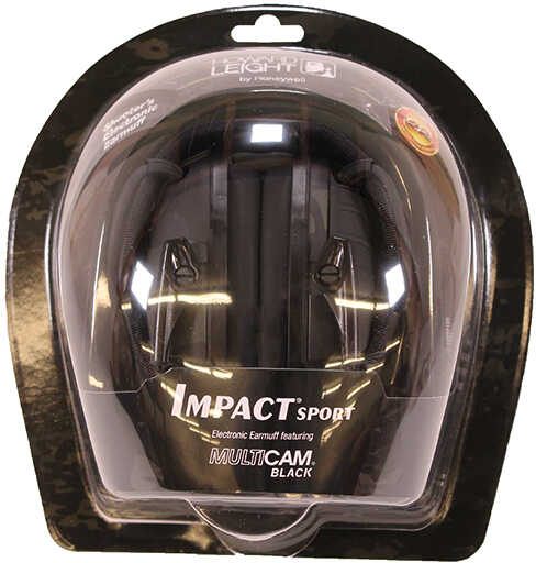 Impact Sport Multi-Cam Black Electronic Earmuff NRR 22Db