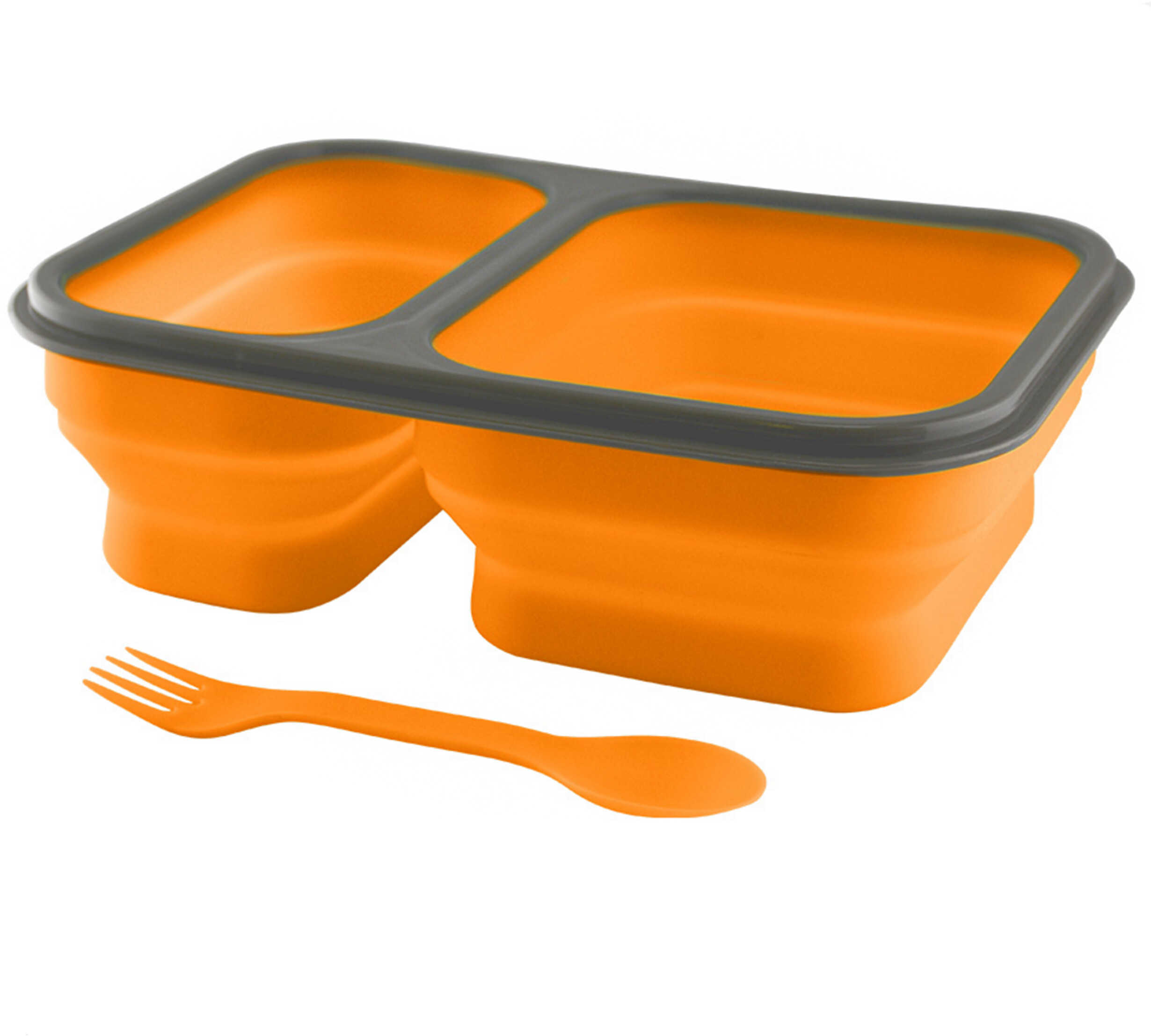 UST - Ultimate Survival Technologies FlexWare Mess Kit Orange Collapsible 2.75"x8.4"x5.9" Extended Peggable Box Packagin