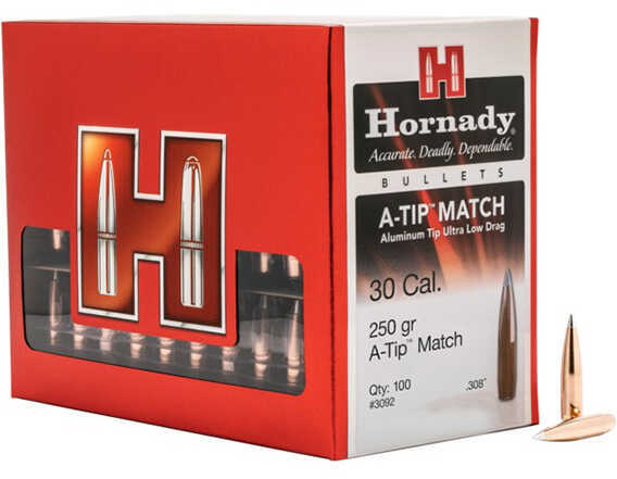 Hornady bullet 30Cal 250Gr A-Tip Match .308 100/10
