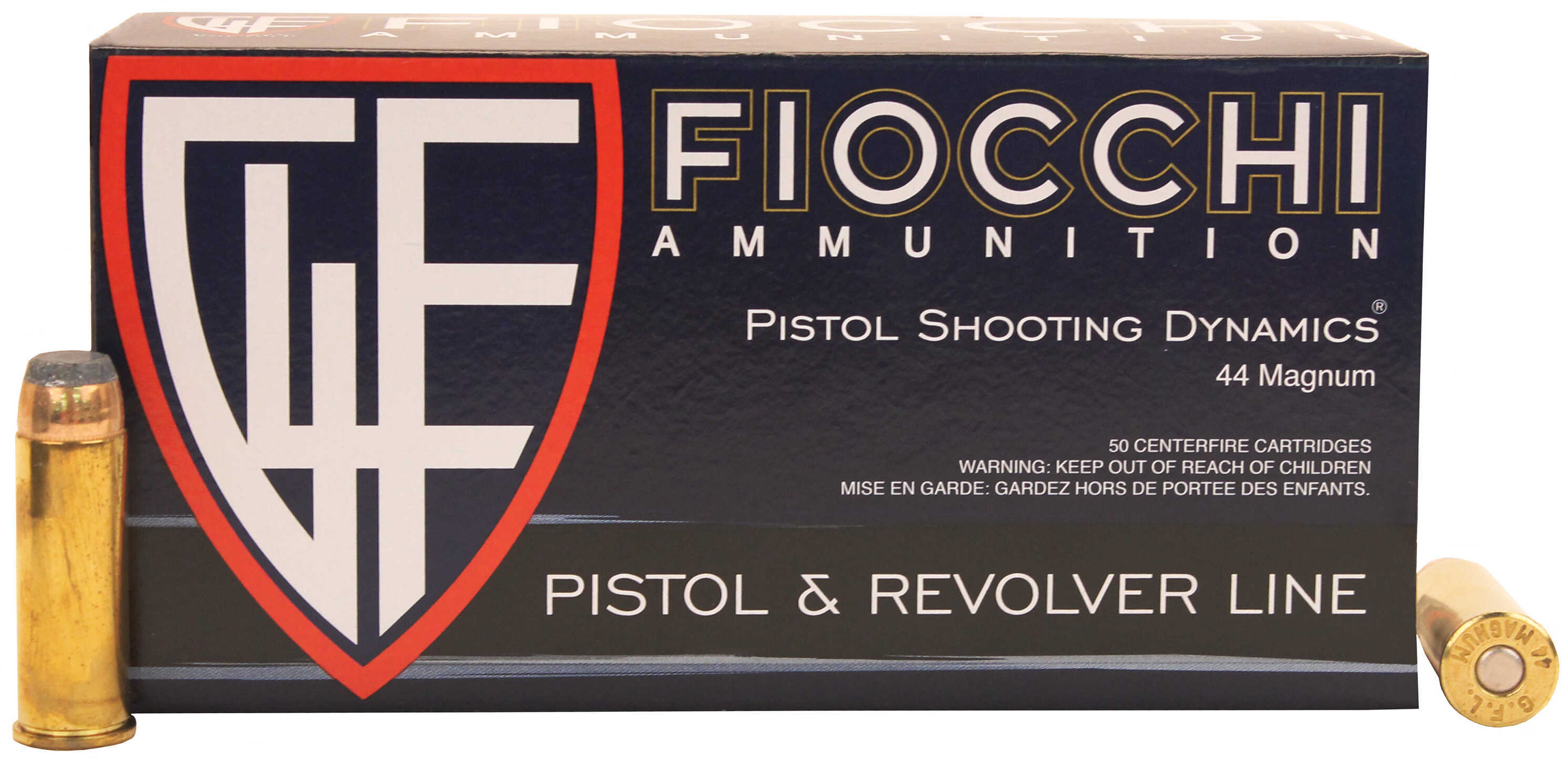 44 Rem Mag 240 Grain Soft Point 50 Rounds Fiocchi Ammunition Magnum