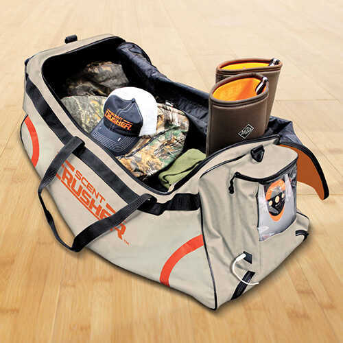 Scentcrusher Wheeled Ozone Roller Bag 59412-RB Color: Tan/Orange, Pack Application: Hunting