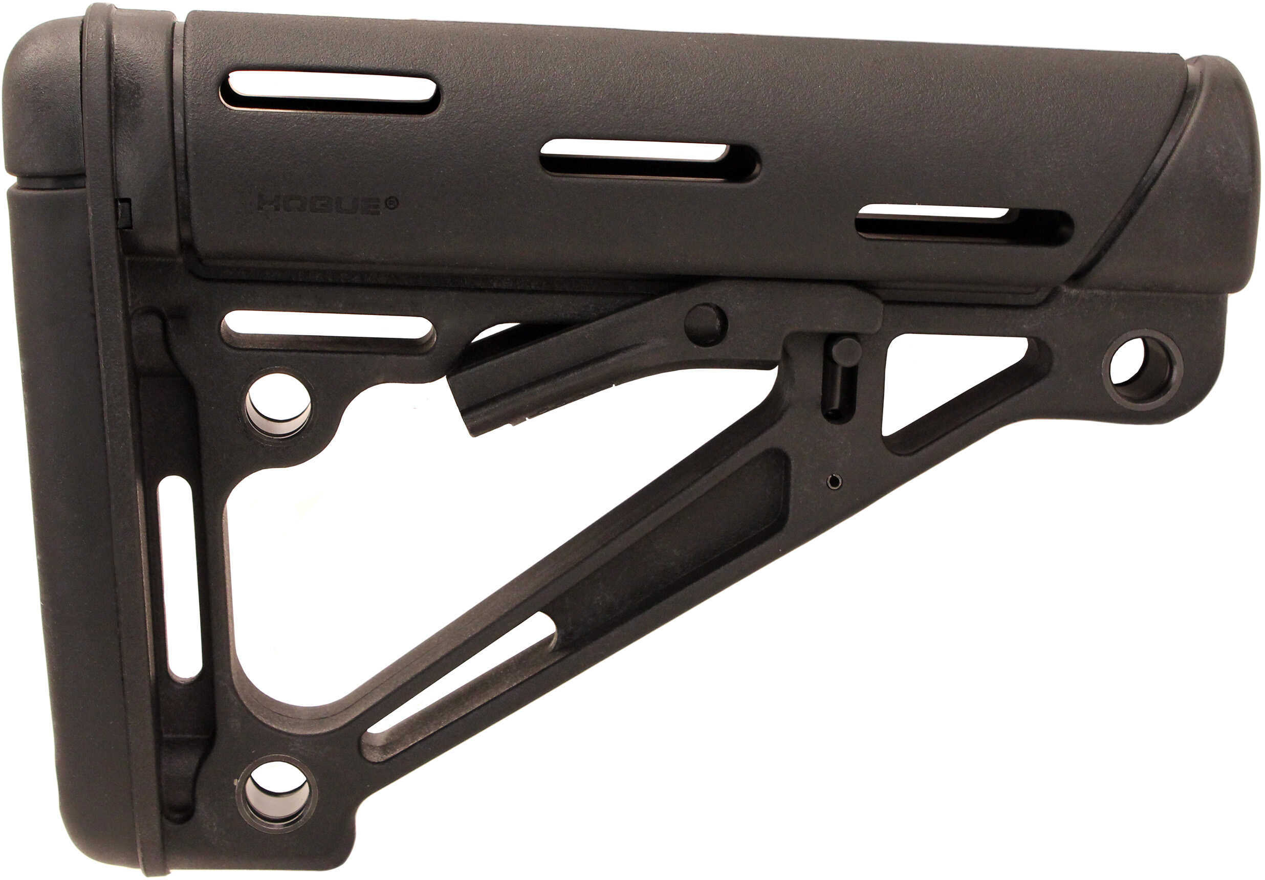 Hogue AR15 M16 OverMolded Collapsible Buttstock-Black Rubber