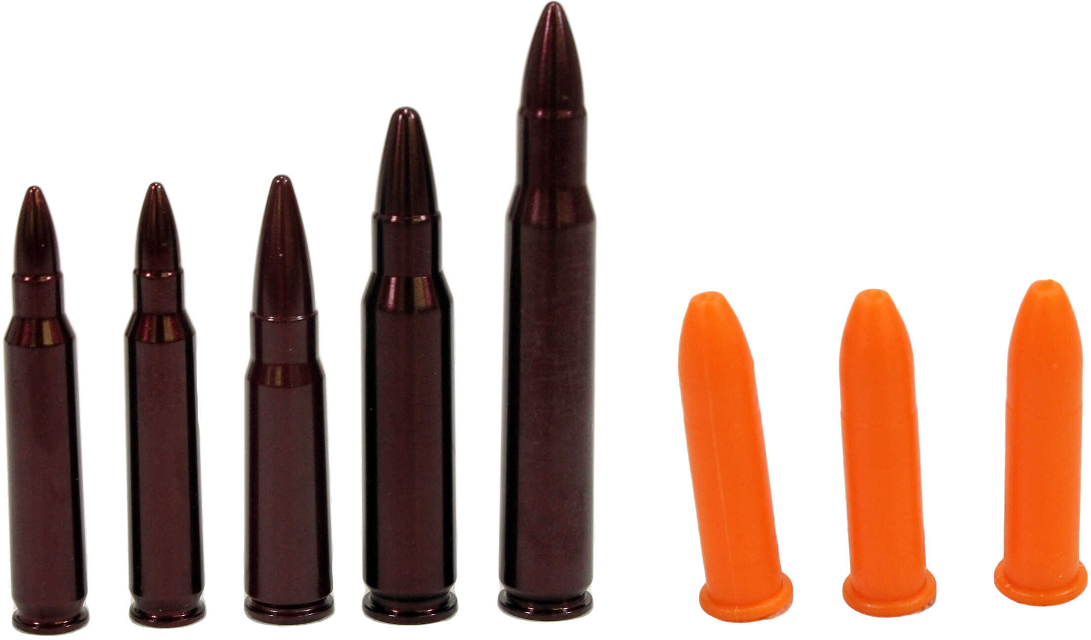 A-Zoom Metal Snap Caps Variety Pack Top Rifle 2-.223 3-.22 Plastic 1 Each .308 30-06 7.62