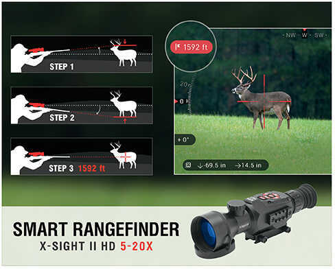 ATN X Sight II Smart HD Rifle Scope 5-20X