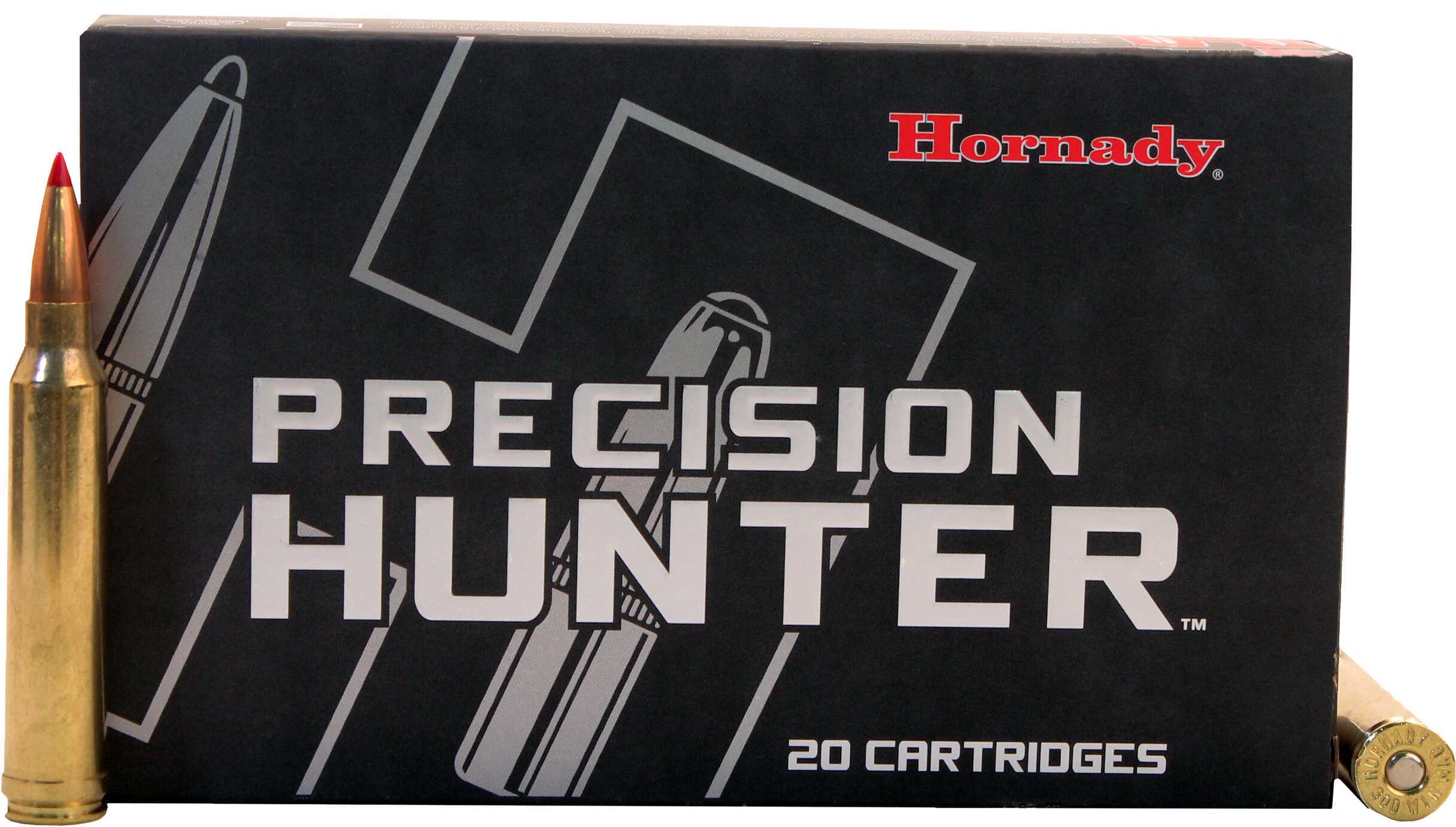 Hornady Precision Hunter Rifle Ammunition .300 Win Mag 200 Gr ELD-X 2850 Fps 20/ct