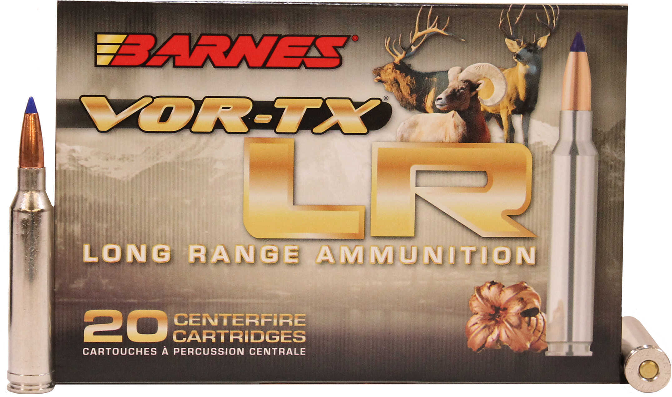 BARNES VOR-TX LR RIFLE AMMO 7mm Rem Mag LRX BT Model: 28981