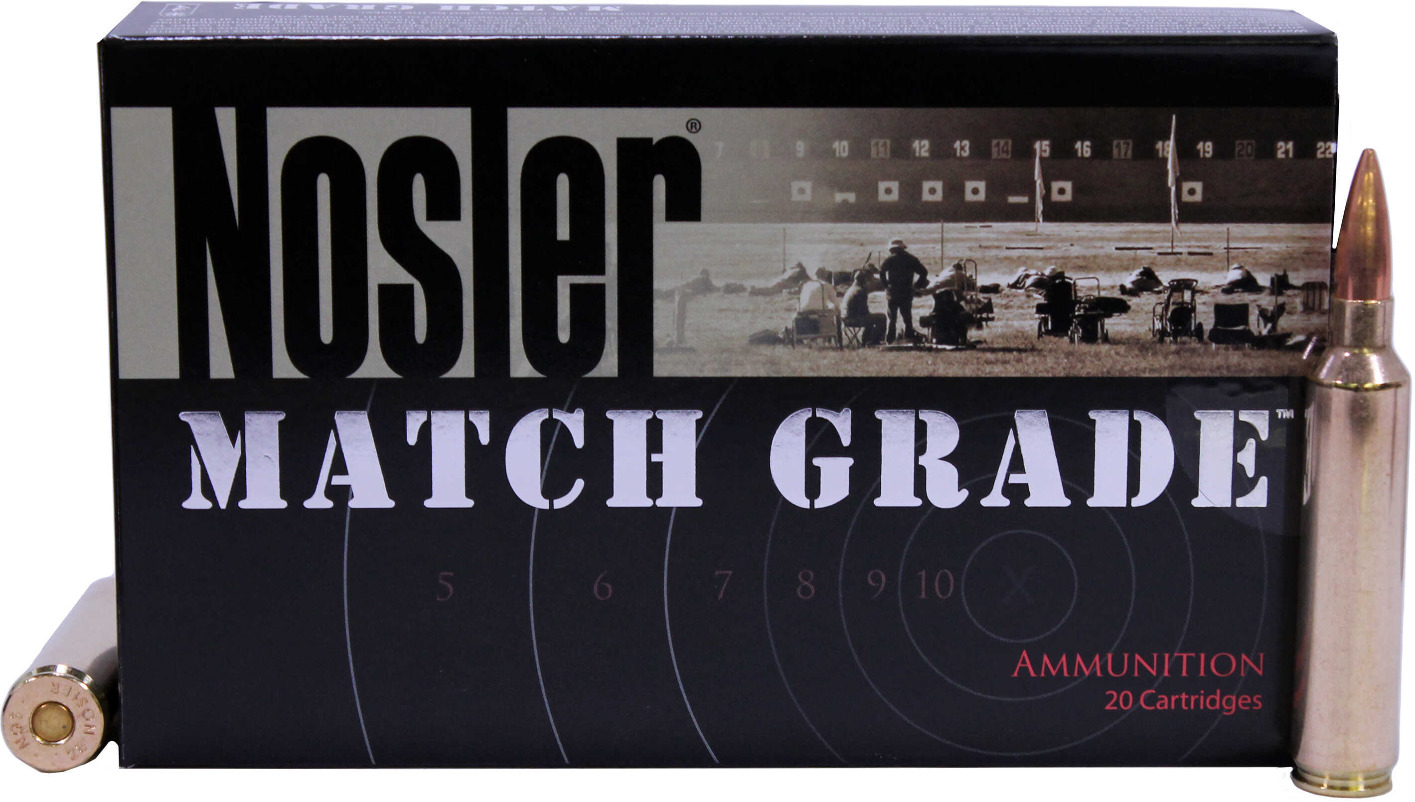 Nosler Match Grade Rifle Ammunition 28 Nosler 168 gr. CC HPBT 20 rd. Model: 51287