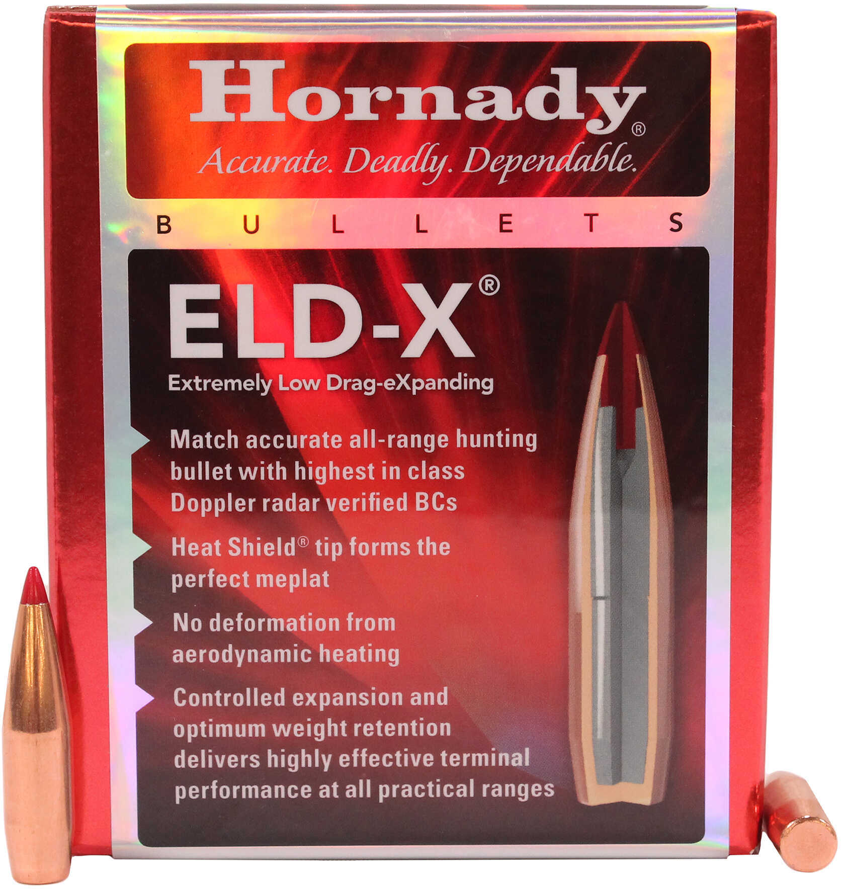 Hornady ELD-X Bullets With Heat Shield Tip .338 Cal .338" 230 Gr 100/Box