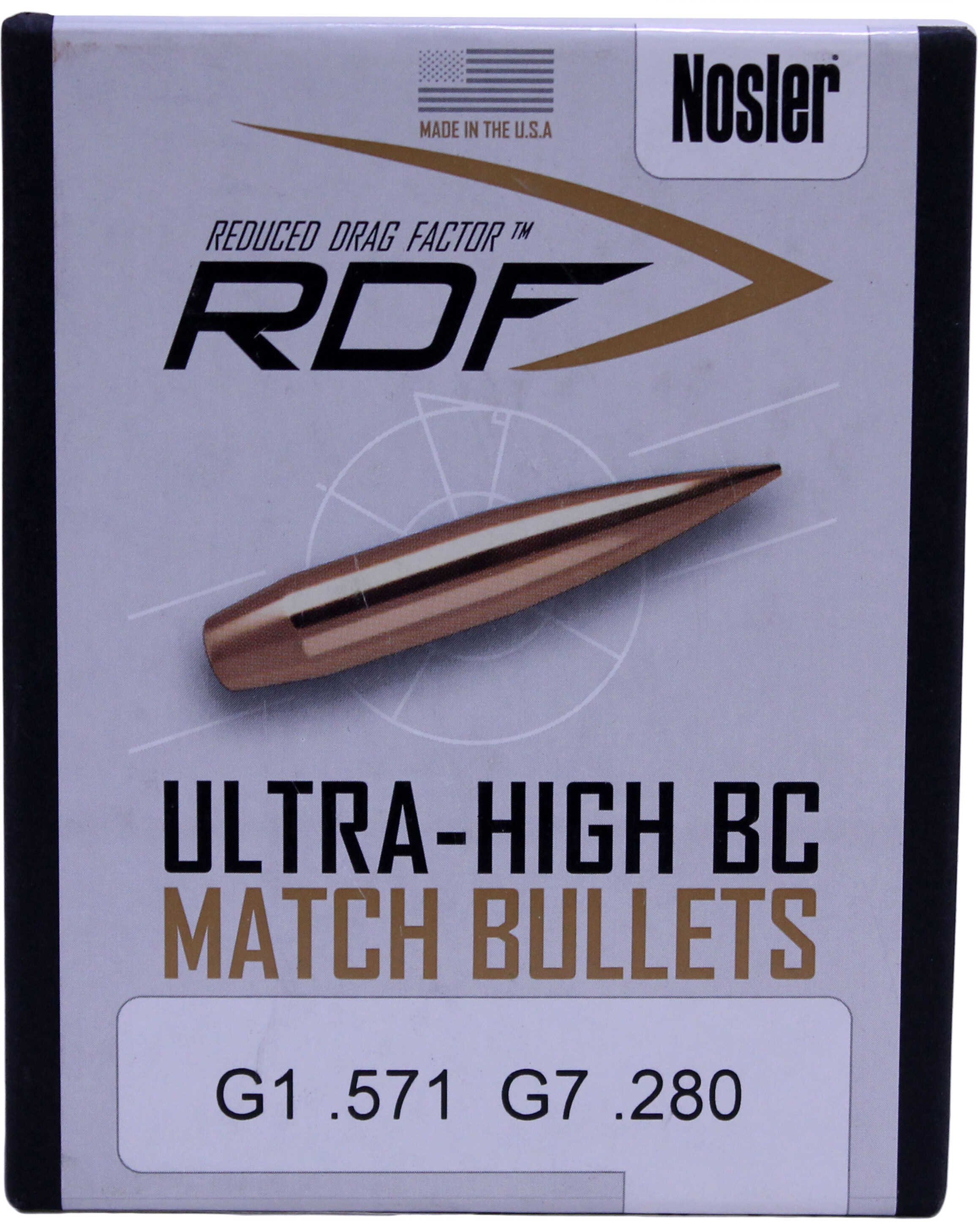 Nosler 6mm .243 Diameter 105 Grain Boat Tail HP RDF Match 100 Count