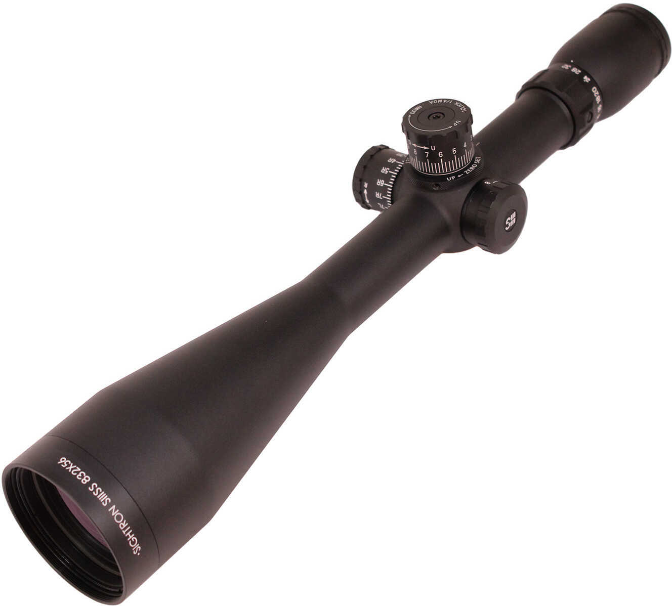 Sightron SIII Rifle Scope 8-32X56mm 30mm Tube MOA-2 Reticle 1/4 MOA Adjustments Second Focal Plane Black Color SIIISS832