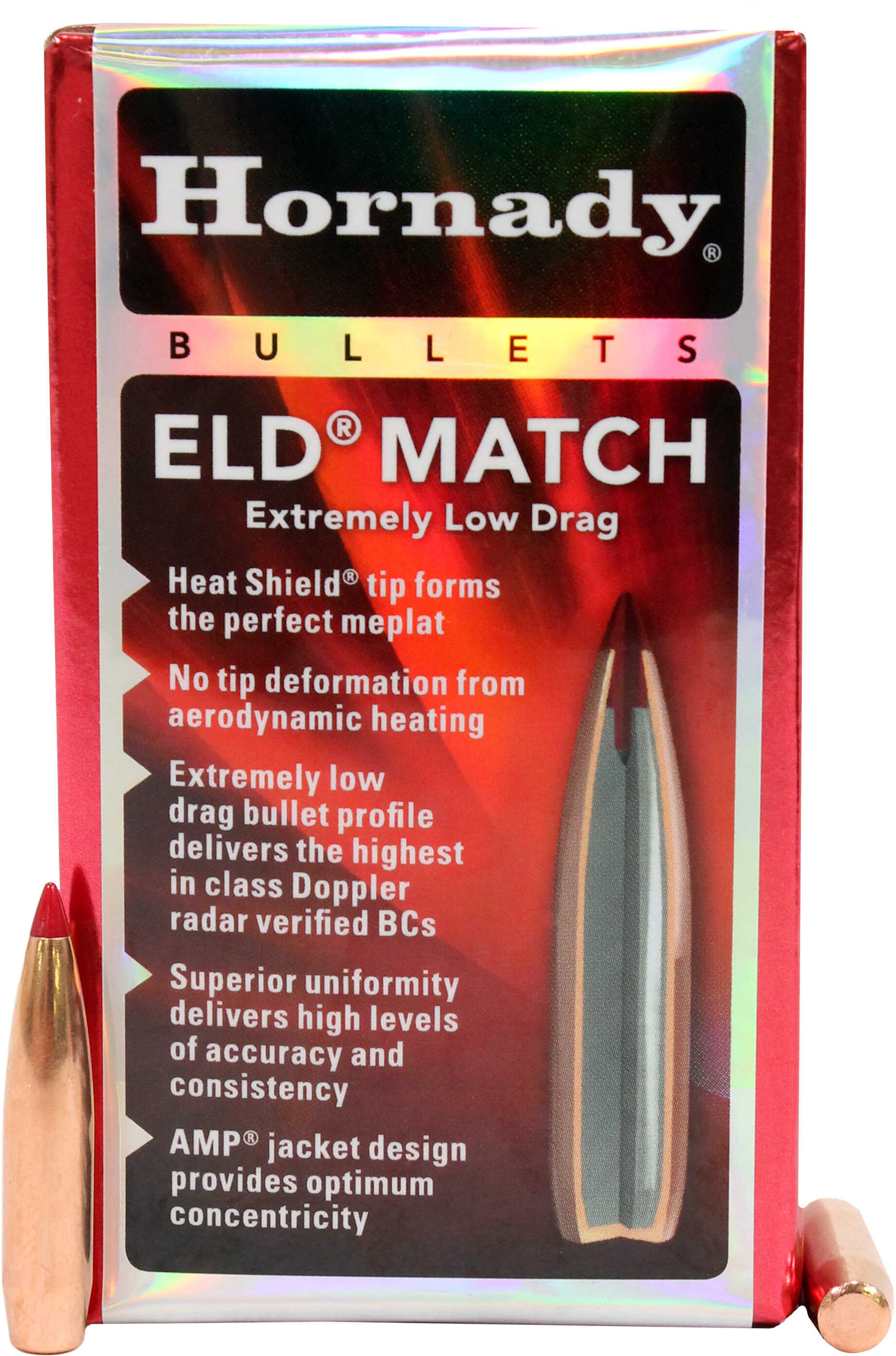 Hornady ELD Match Reloading Bullets 243 Caliber 108 Grain Boat Tail, 100 Per Box Md: 24561