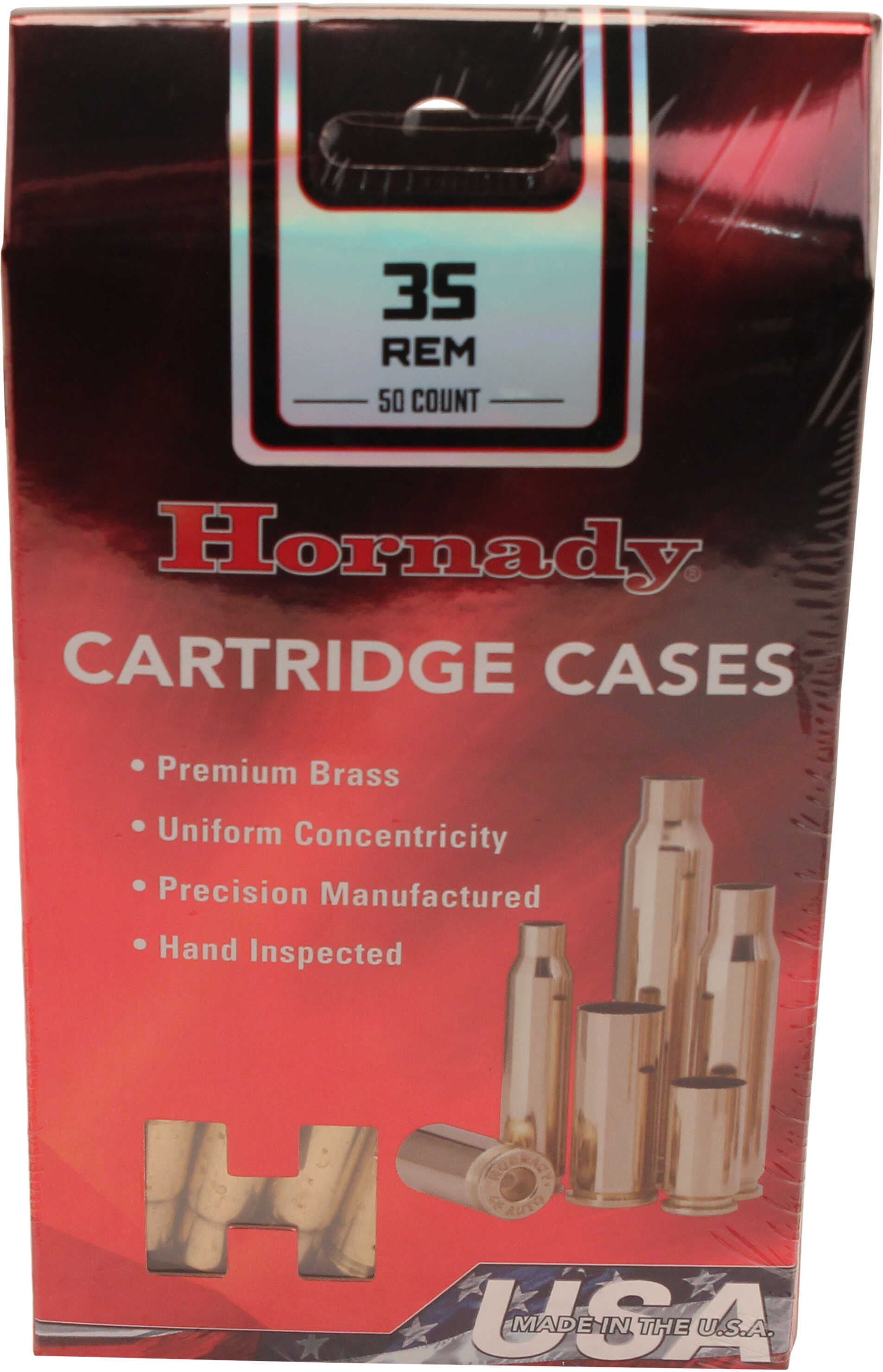 Hornady 35 Remington Unprimed Rifle Brass 50 Count
