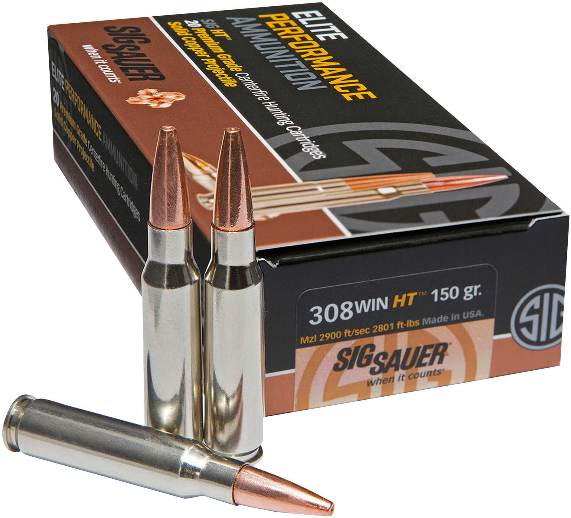 308 Win 150 Grain Lead Free 20 Rounds Sig Sauer Ammunition 308 Winchester