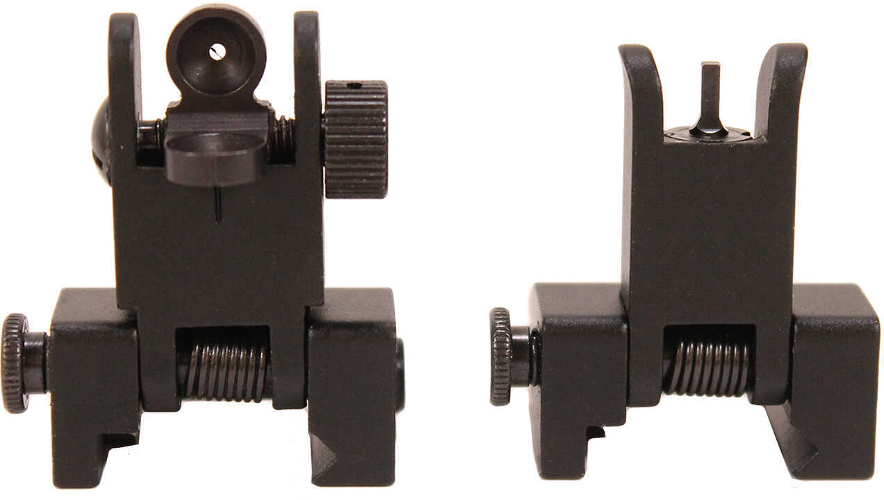 Tacfire AR Front & Rear Spring Loaded Pop Up Iron Sights
