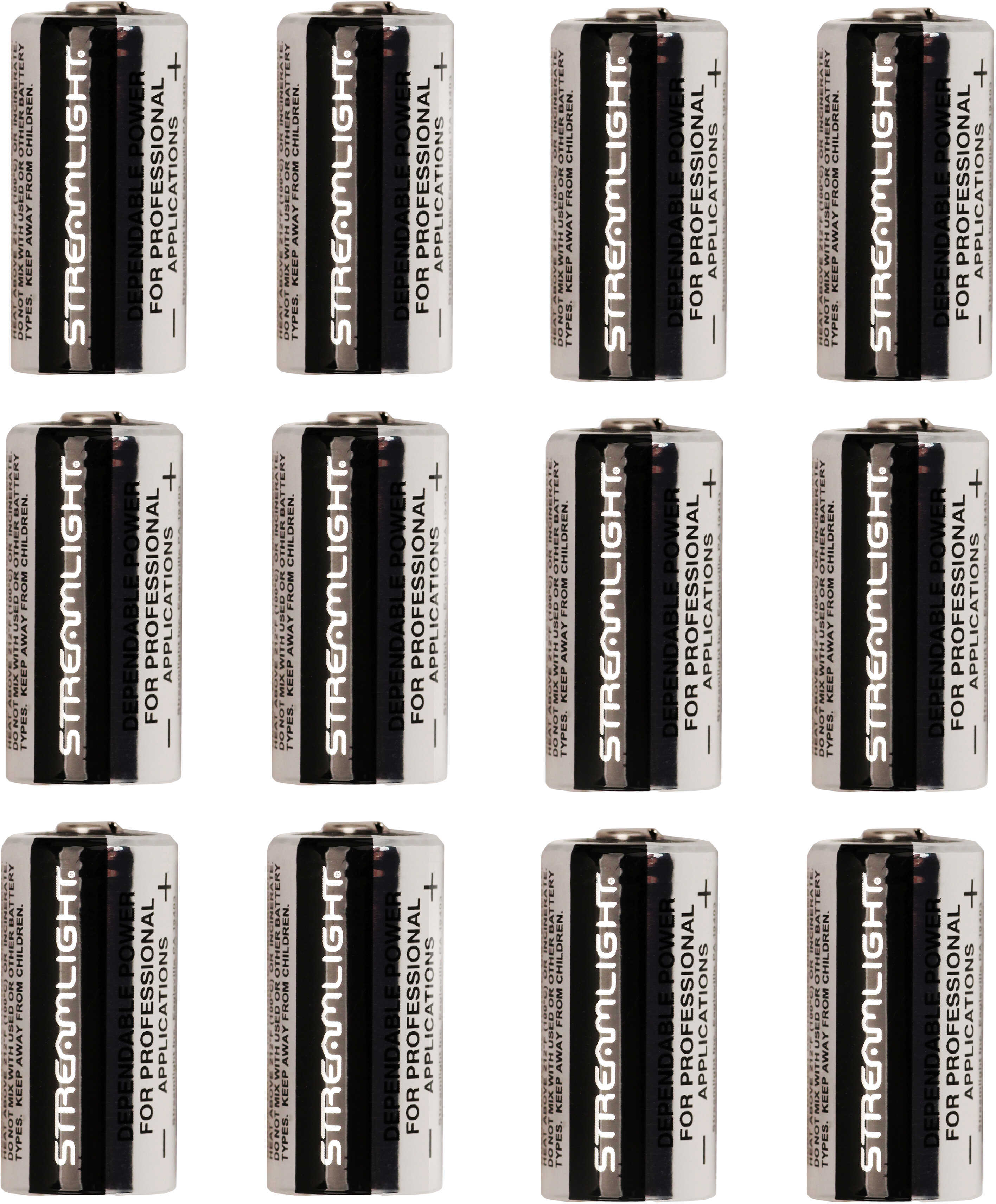 Streamlight Lithium Batteries CR123A 12 Pack Model: 85177