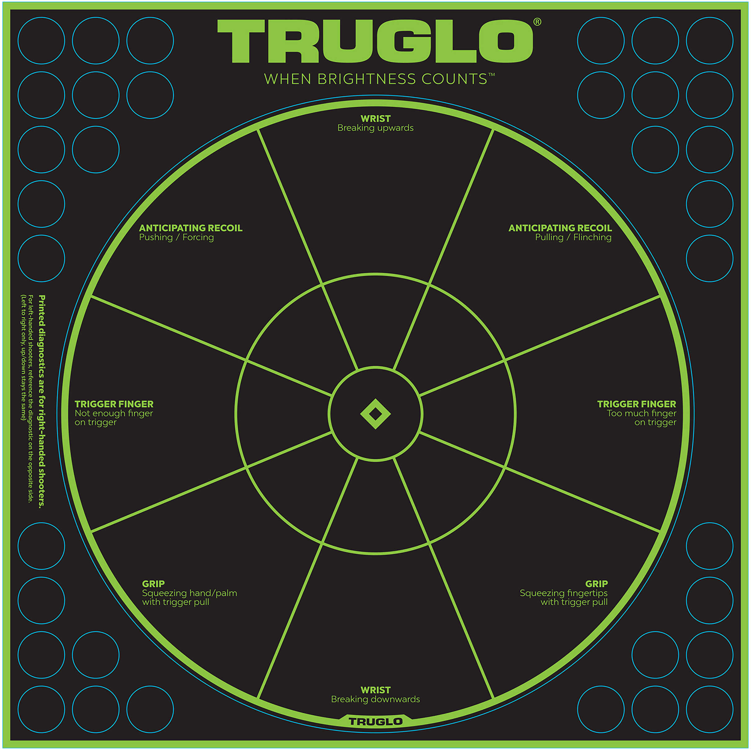 Truglo Target Handgun DIAG 12X12 50 Pack