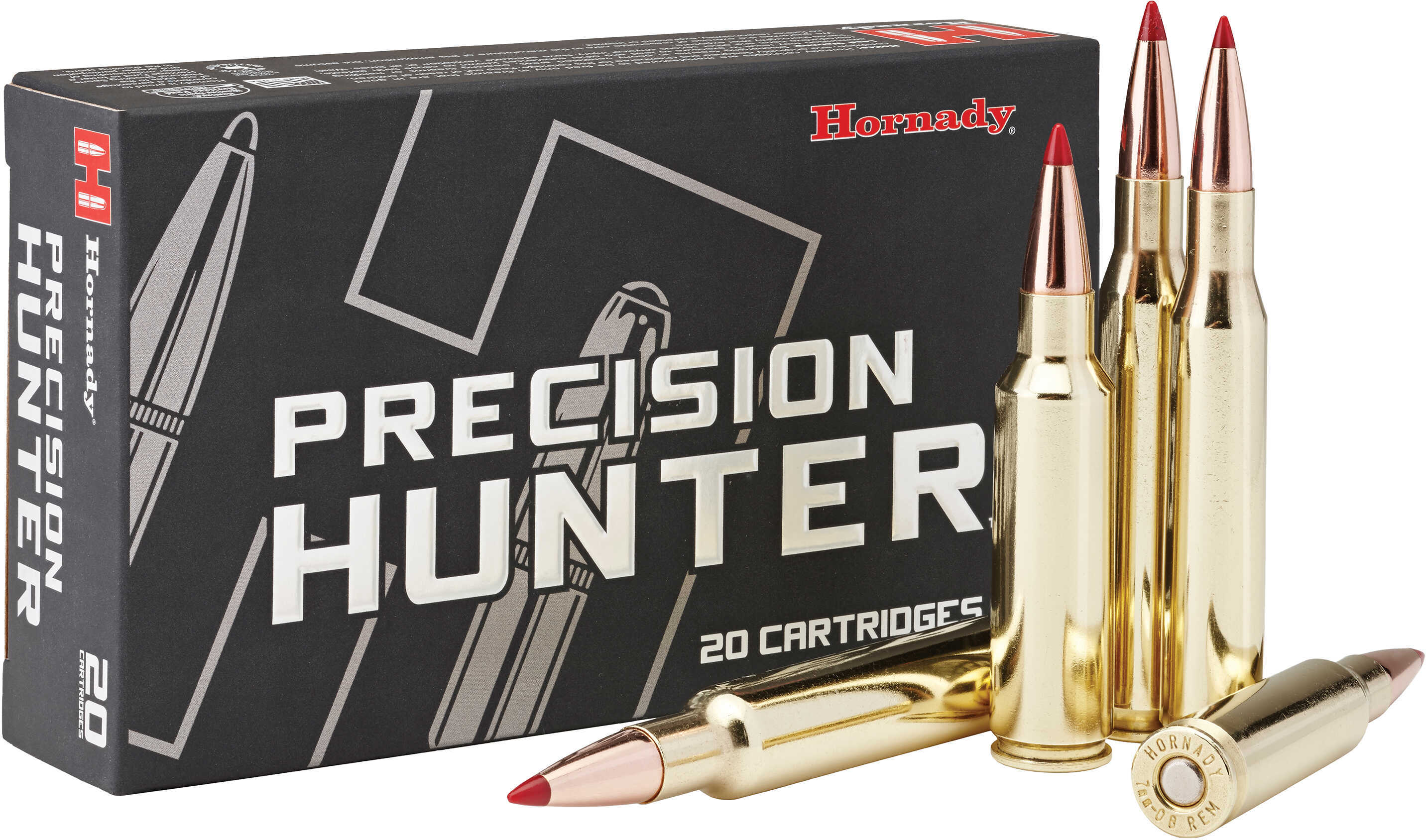 Hornady Precision Hunter Rifle Ammunition 7mm-08 Rem 150 Gr ELD-X 2770 Fps 20/ct