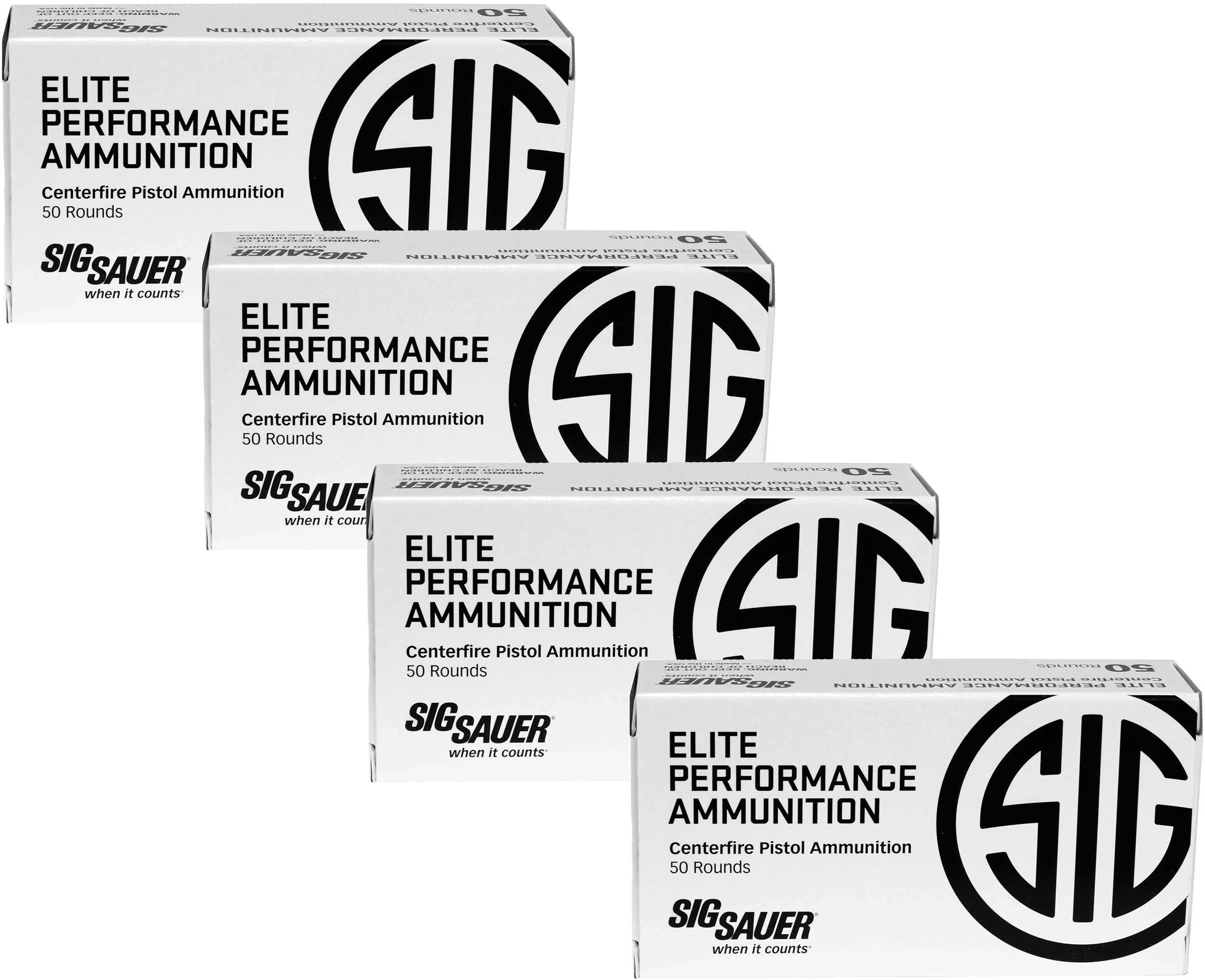 9mm Luger 115 Grain Full Metal Jacket 200 Rounds Sig Sauer Ammunition