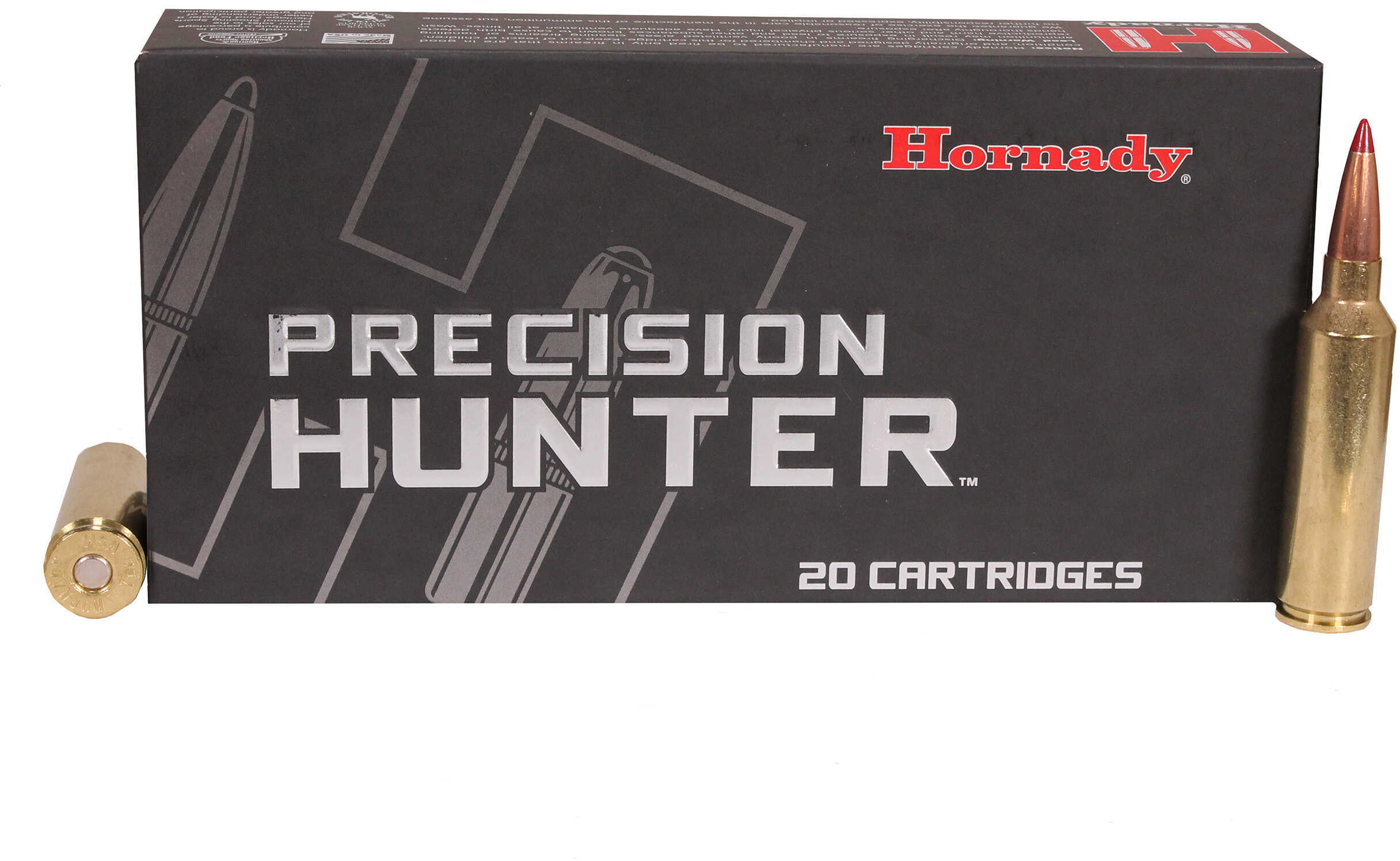 Hornady Precision Hunter Rifle Ammunition 7mm WSM 162 Gr ELD-X 3000 Fps 20/ct