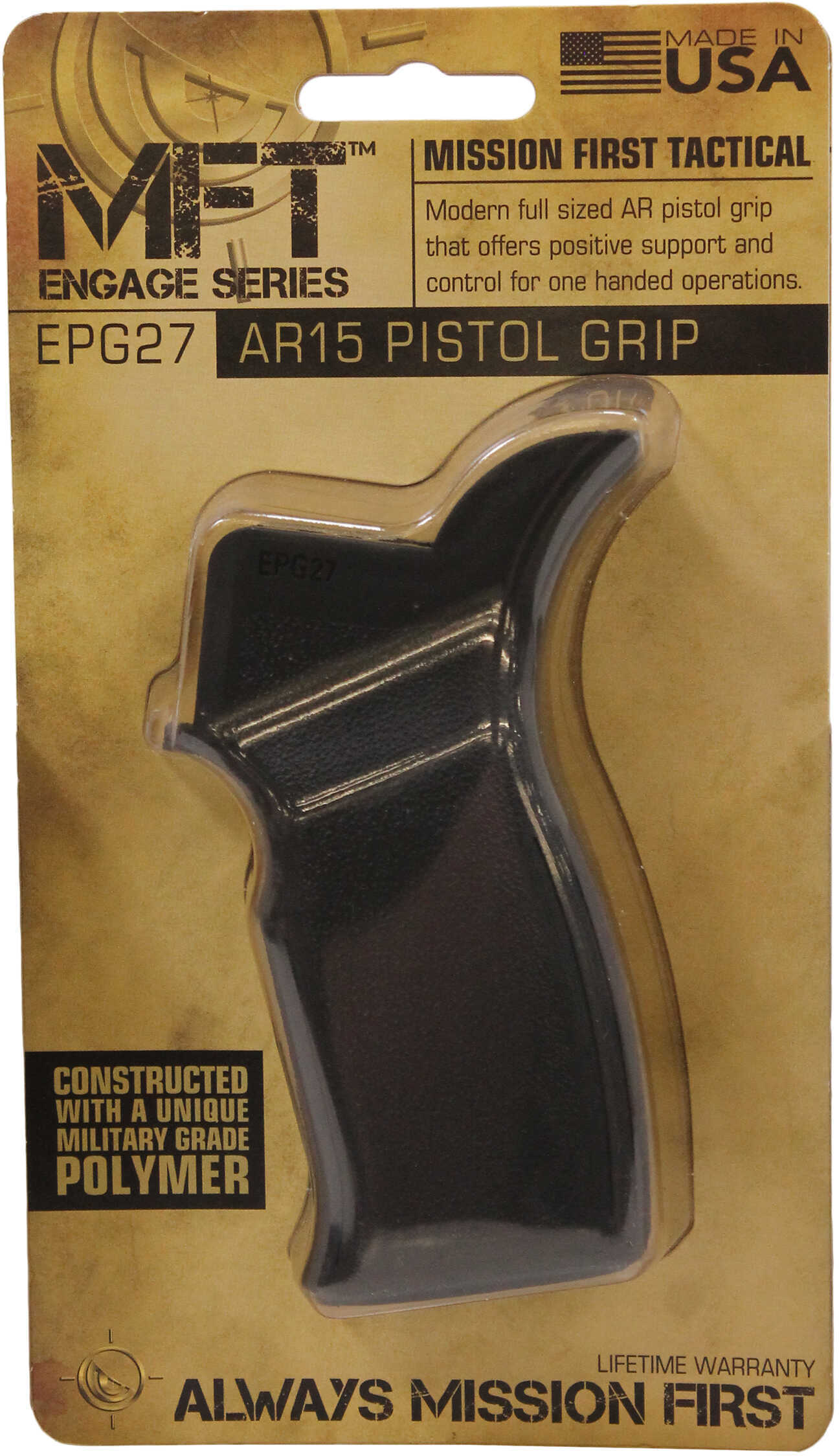 MFT Engage Pistol Grip AR15 Enhanced Blk