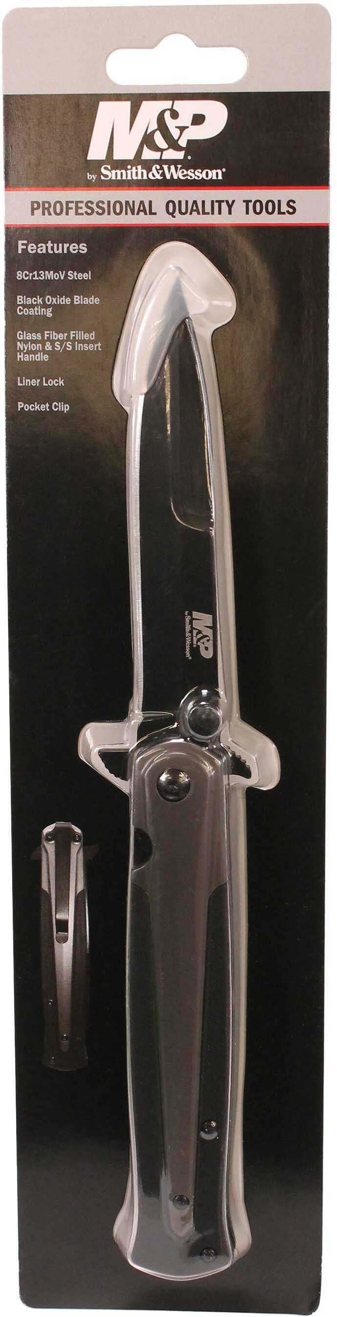 Schrade 1085899 Smith & Wesson M&P 4" Folding Spea-img-1