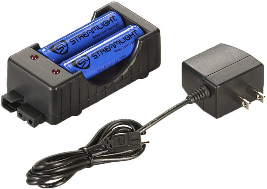 Stream 18650 Charger Kit 120V AC Includes 2 Bat