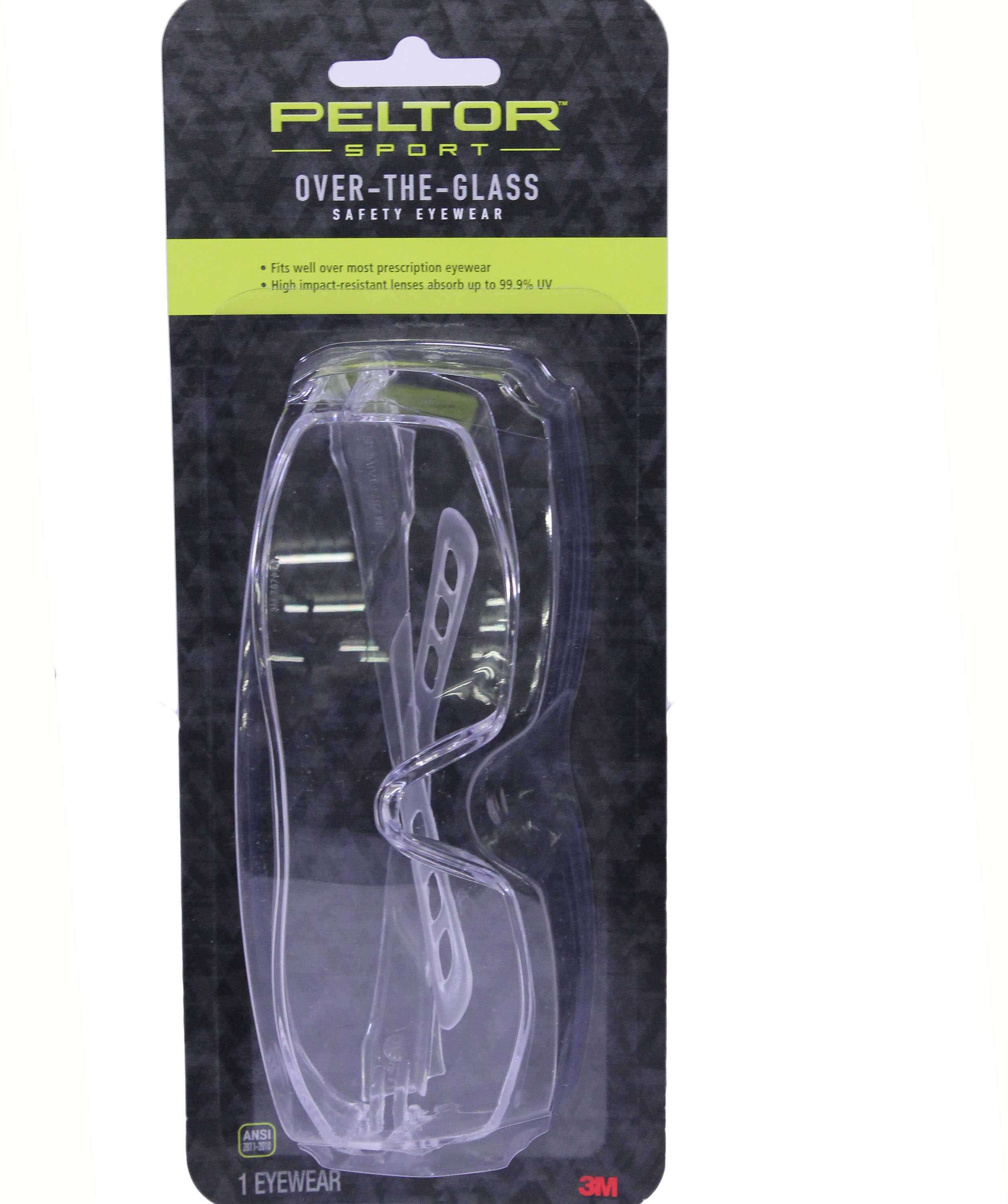 3M Peltor Sport Over The Glass Shooting Glasses Clear